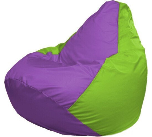 Кресло-мешок Flagman Груша Макси Г2.1-108 салатовый/сиреневый