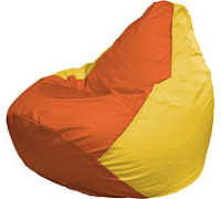 Кресло-мешок Flagman Груша Мега XXXL Г3.1-219 оранжевый/желтый