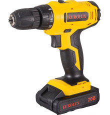 Дрель-шуруповерт Eurolux ДА-20/2Li 72/14/52 с 2-мя АКБ, кейс