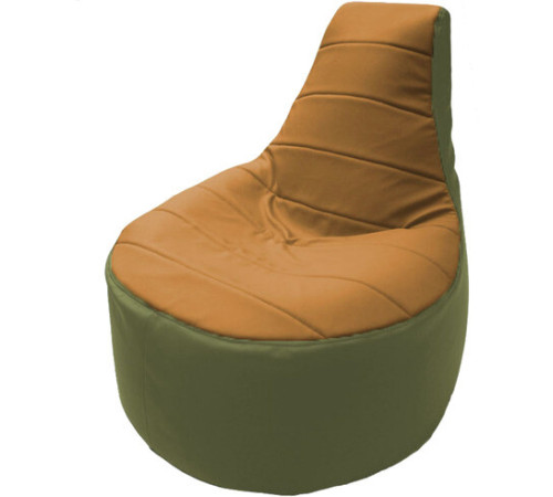 Кресло-мешок Flagman Трон Т1.3-29 оранжевый/оливковый