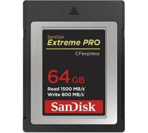 Карта памяти SanDisk CFexpress Type B 64GB Extreme Pro R800/W1500 SDCFE-064G-GN4IN