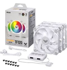 Комплект вентиляторов для корпуса с контроллером ASUS TUF Gaming TF120 ARGB Triple Fan Kit White Edition