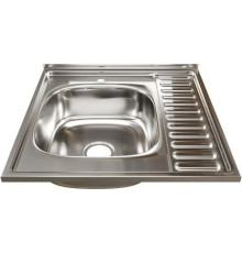 Кухонная мойка Mixline 528014 левая, полированная, 0.6 мм