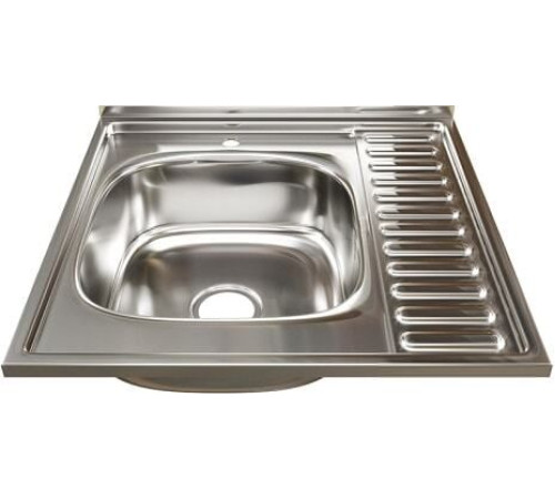 Кухонная мойка Mixline 528014 левая, полированная, 0.6 мм