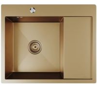Кухонная мойка Mixline Pro 552925 бронза, с сифоном