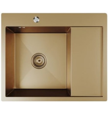 Кухонная мойка Mixline Pro 552925 бронза, с сифоном