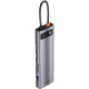 Док-станция Baseus Metal Gleam Series 11-in-1 Multifunctional HUB Type-C Hub Docking Station CAHUB-CT0G
