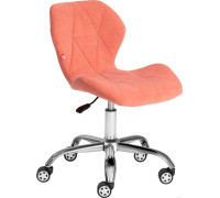 Офисное кресло TetChair Selfi флок, розовый