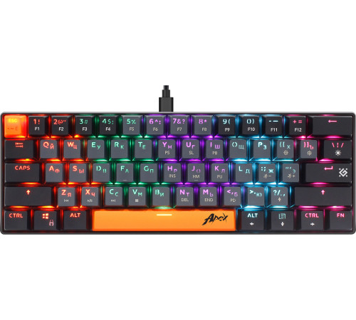 Клавиатура Defender Apex GK-002 серый/черный