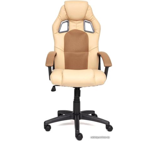 Игровое геймерское кресло TetChair Driver бежевый/бронзовый