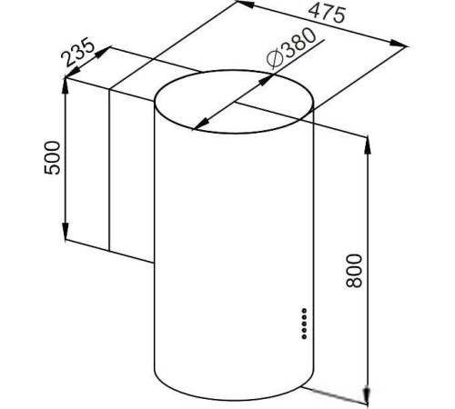 Кухонная вытяжка MAUNFELD Lee Wall 39 белый