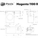 Умывальник Paola Magenta 110 Правый