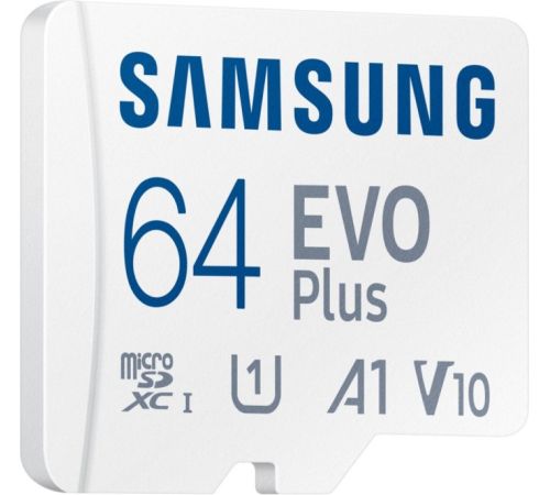 Карта памяти Samsung EVO Plus 2024 microSDXC 64GB с адаптером