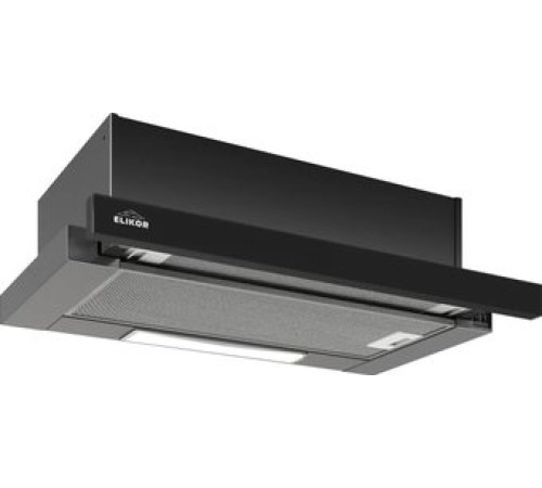 Кухонная вытяжка Elikor Slide 50П-1000 227274 черный/стекло черное