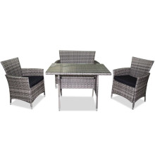 Обеденная группа Sundays LUC-NA04 серый