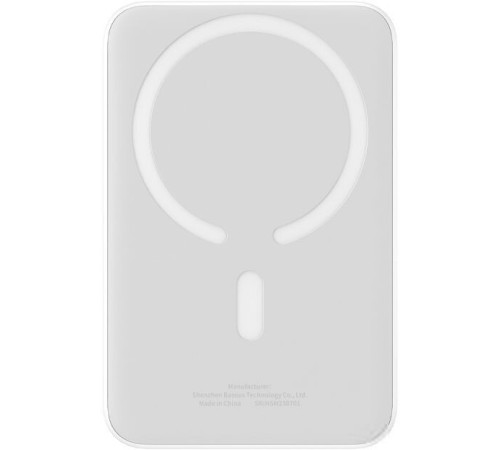 Внешний аккумулятор Baseus Magnetic Mini Air Wireless Fast Charge Power Bank 20W 10000mAh белый