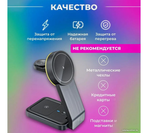 Беспроводное зарядное Hoco CQ3 белый