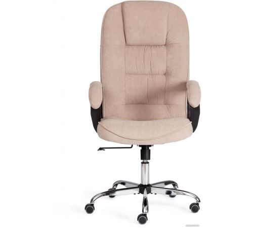 Офисное кресло TetChair СН9944 флок/хром бежевый