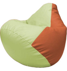 Кресло-мешок Flagman Груша Макси Г2.3-0423 светло-салатовый/оранжевый