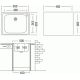 Кухонная мойка Ukinox CLM500.400 ---T5C 1C- с сифоном
