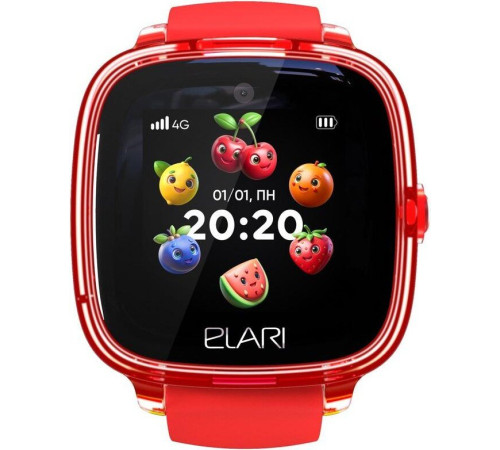 Детские умные часы Elari KidPhone Fresh 4G красный