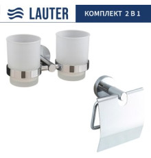 Набор аксессуаров для ванной Lauter 21SH72081 + 21SH72101 Chrome, 2 предмета