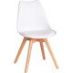 Стул TetChair Tulip дерево/пластик/экокожа белый