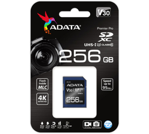 Карта памяти ADATA Premier Pro ASDX256GUI3V30S-R SDXC 256GB