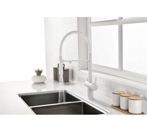 Смеситель Paulmark Gravity Gr213888-WH белый/белый матовый