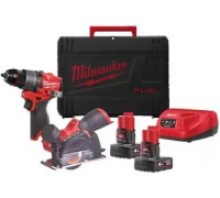 Milwaukee M12 FPP2G2-402X 4933480592 шуруповерт, циркулярная пила, 2 АКБ, кейс