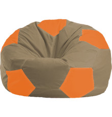 Кресло-мешок Flagman Мяч Стандарт М1.1-90 бежевый/оранжевый