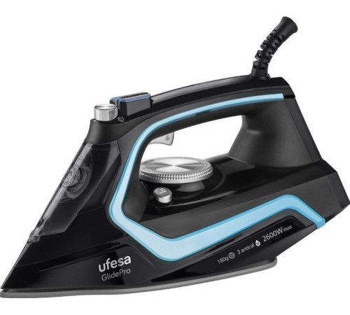 Утюг Ufesa PV2600 GlidePro черный/голубой
