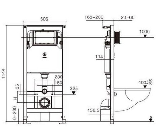 Унитаз подвесной WeltWasser Amberg 506 ST + Nesenbach 004 GL-WT + Amberg RD-WT