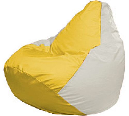 Кресло-мешок Flagman Груша Мега XXXL Г3.1-266 желтый/белый