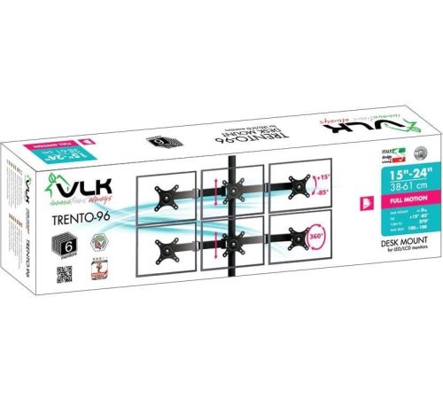 Кронштейн для монитора VLK TRENTO-96 черный