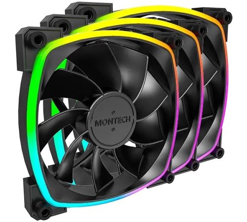 Комплект вентиляторов для корпуса Montech RX120 PWM 3 IN 1 черный