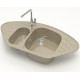 Кухонная мойка MARRBAXX Карельский камень модель 23/Q5 F023Q005 песочный