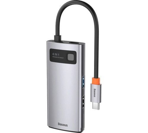 Док-станция Baseus Metal Gleam Series 4 in 1 Multifunctional Type-C CAHUB-CY0G