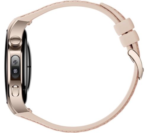 Умные часы Huawei Watch 5 42 мм песочный, с бежевым силиконовым ремешком, международная версия