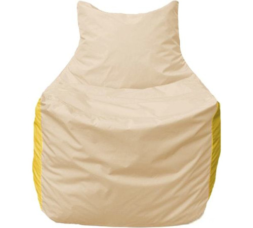 Кресло-мешок Flagman Фокс Ф2.1-148 слоновая кость/жёлтый
