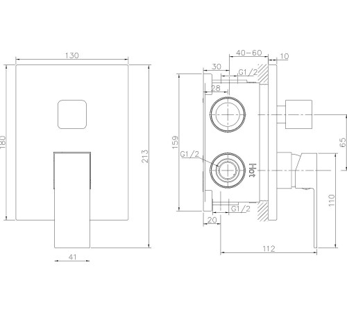 Смеситель Lauter Trim 21CK189C-516-3