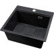 Кухонная мойка Marblan Comfort 50 черный, с сифоном
