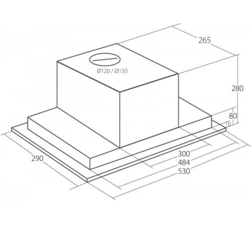 Кухонная вытяжка Akpo Neva II 60 WK-10 нержавеющая сталь
