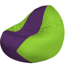 Кресло-мешок Flagman Classic К2.1-185 салатовый/фиолетовый