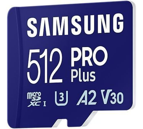 Карта памяти Samsung PRO Plus microSDXC 512GB MB-MD512SA/EU с адаптером