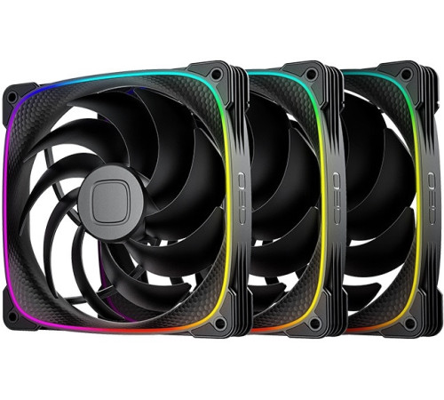 Комплект вентиляторов для корпуса Geometric Future Squama 2503-14 Triple Pack черный