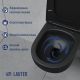 Унитаз подвесной Lauter Sulzdorf + GROHE Solido 38811KF0 + панель GROHE 37131000 черный с микролифтом