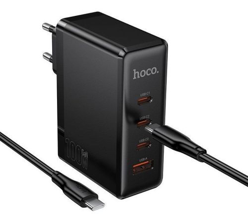 Сетевое зарядное Hoco N85 USB Type-C черный