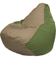 Кресло-мешок Flagman Груша Макси Г2.1-91 оливковый/бежевый темный