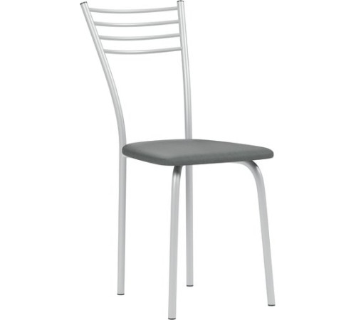 Стул Mio Tesoro Сигма серый/металлик